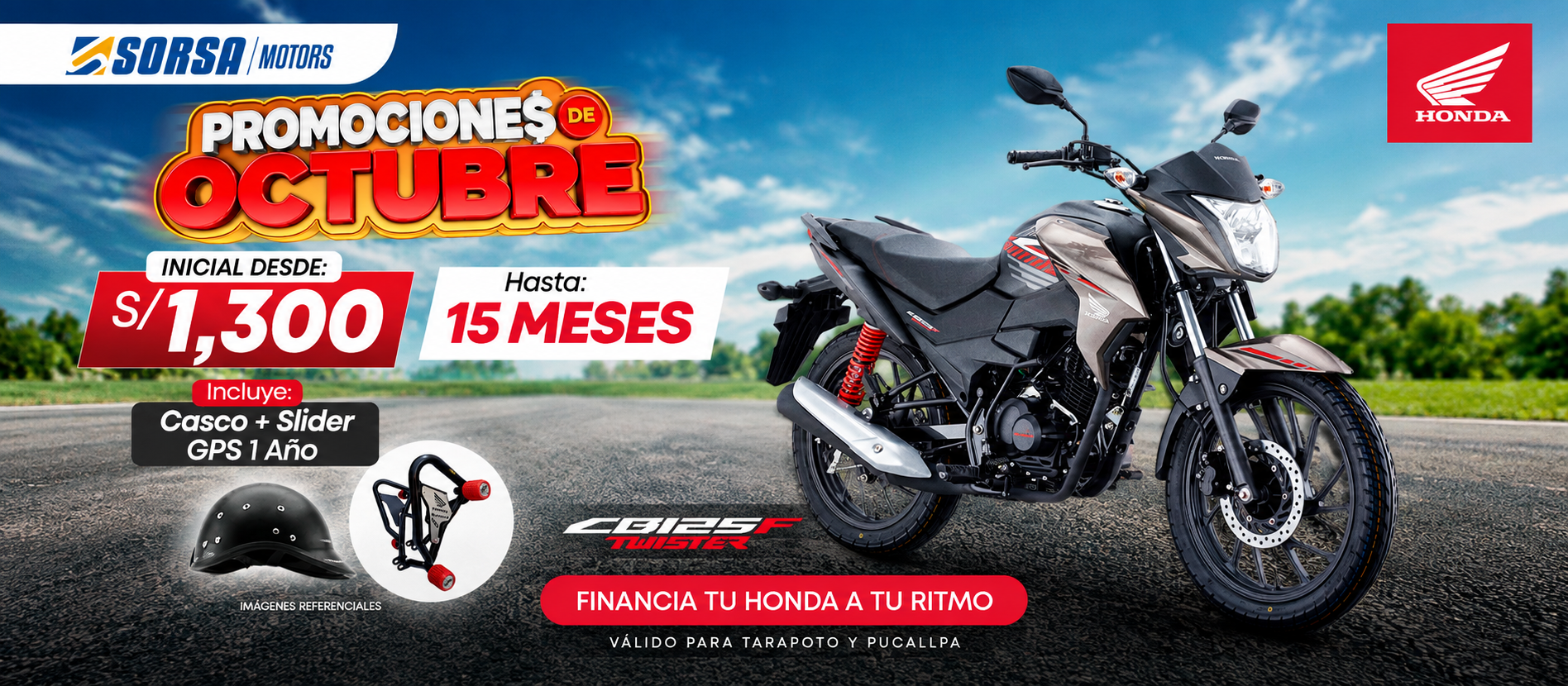 🔥🏍️ ¡TU HONDA CB125F TWISTER TE ESPERA!